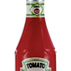 Glass Ketchup Christmas Ornament